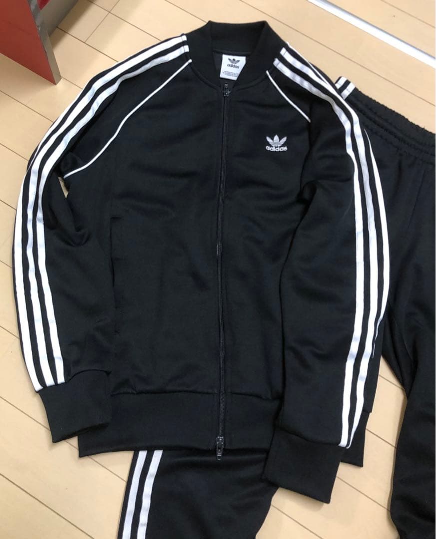 【美品】adidas アディダス　トレフォイルロゴ　セットアップ　メンズLサイズ