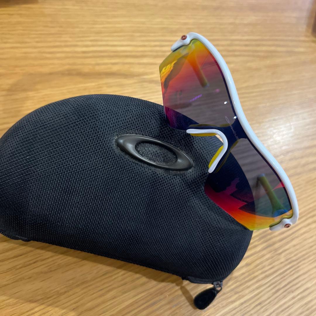 Oakley スポーツサングラス ホワイト/イエロー