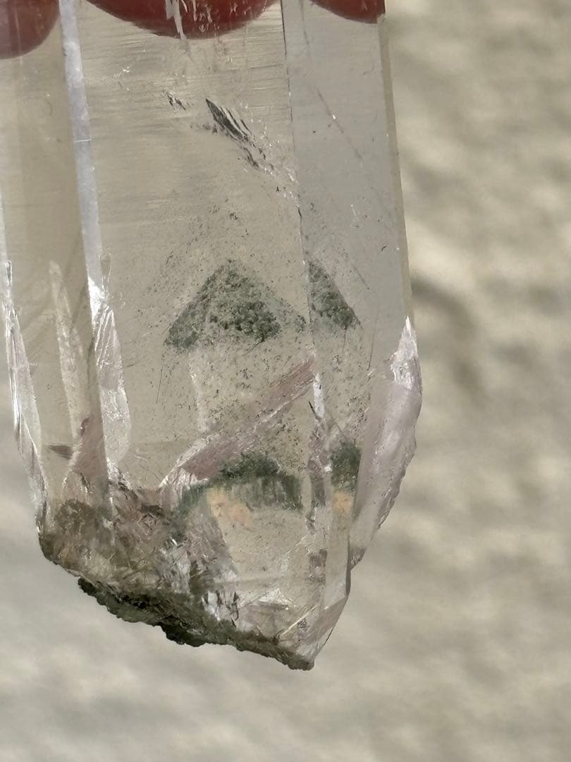 インド　マニハール水晶　グリーンファントム　50g 超透明　トップクオリティ