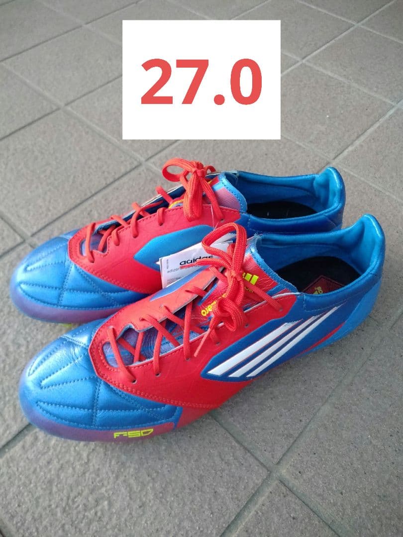 レア 新品 タグ付き アディダス F50 アディゼロ TRX FG 革