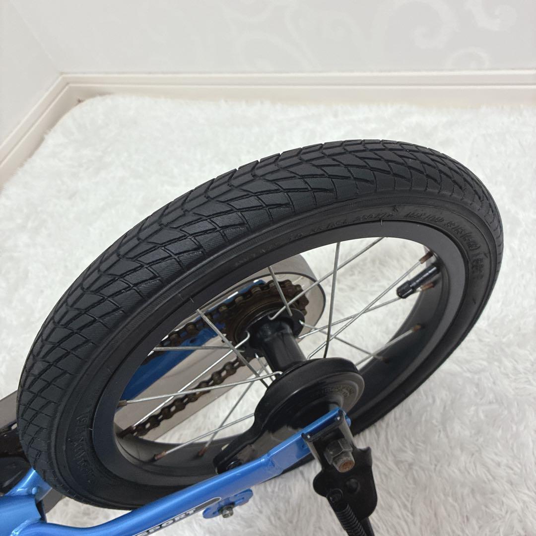STRIDER ストライダー 14X ブルー 14インチ スタンド　ペダル付き