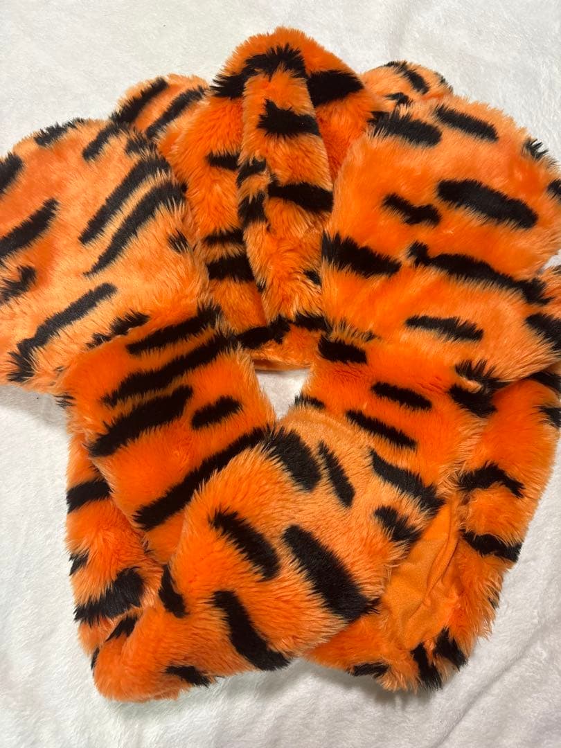 ティガー　マフラーキャップ　マフラー　ファンキャップ　ディズニー　オレンジ
