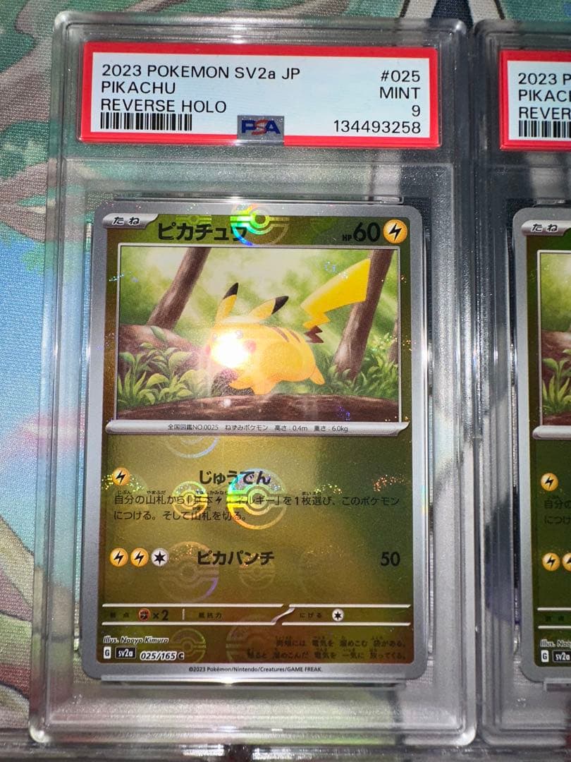 ポケカ　ピカチュウ、ナツメpsa