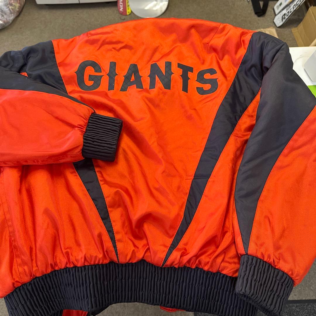GIANTS ウォームアップジャケット オレンジ/ネイビー