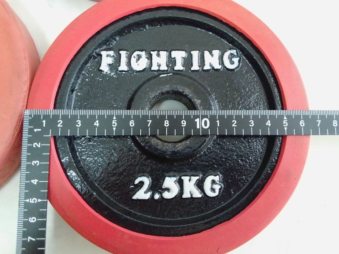 ファイティングロード ラバー付 ダンベル 合計約20kg 28mm セット ②