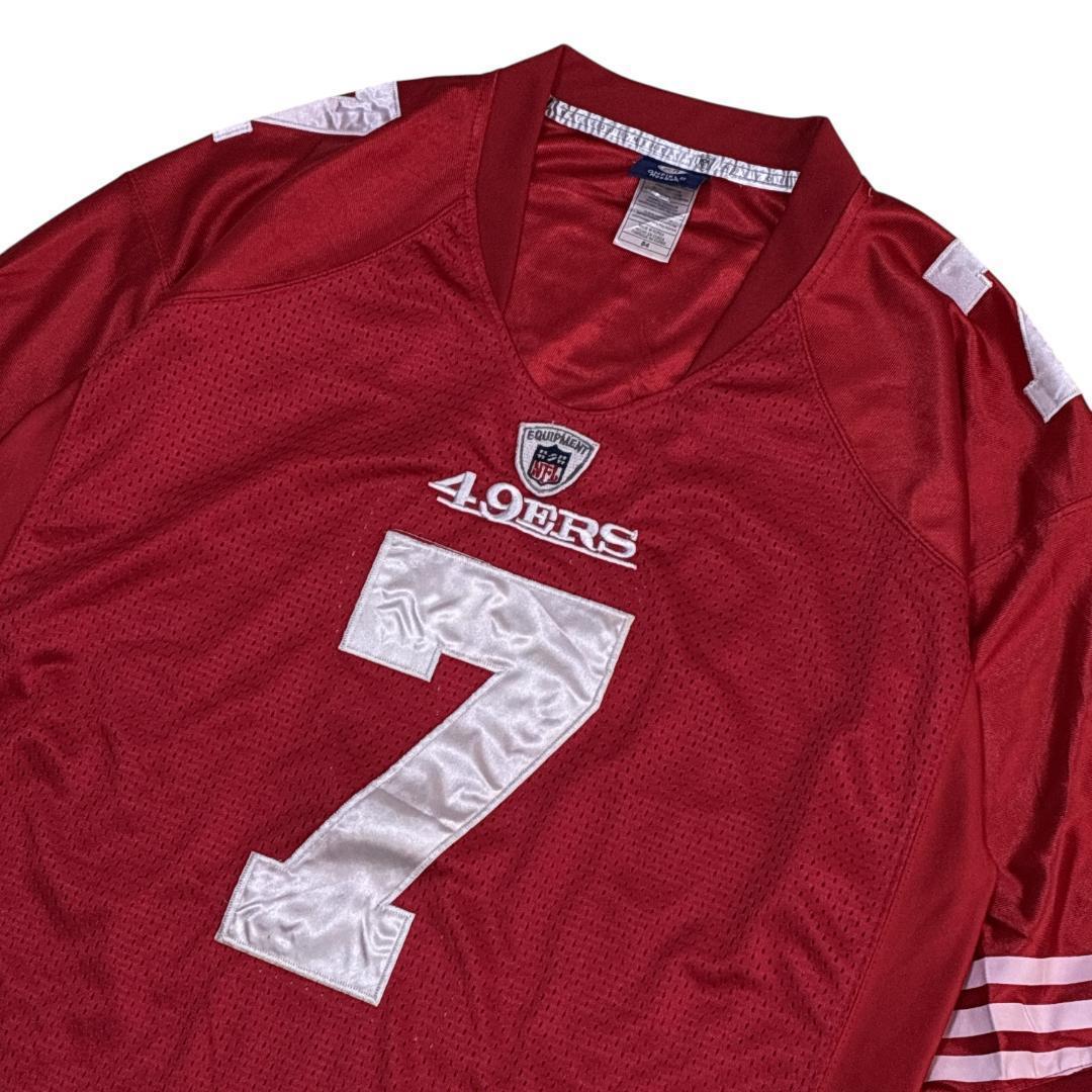 NFL 49ers Reebok ユニフォーム アメフト ゲームシャツ 刺繍ロゴ