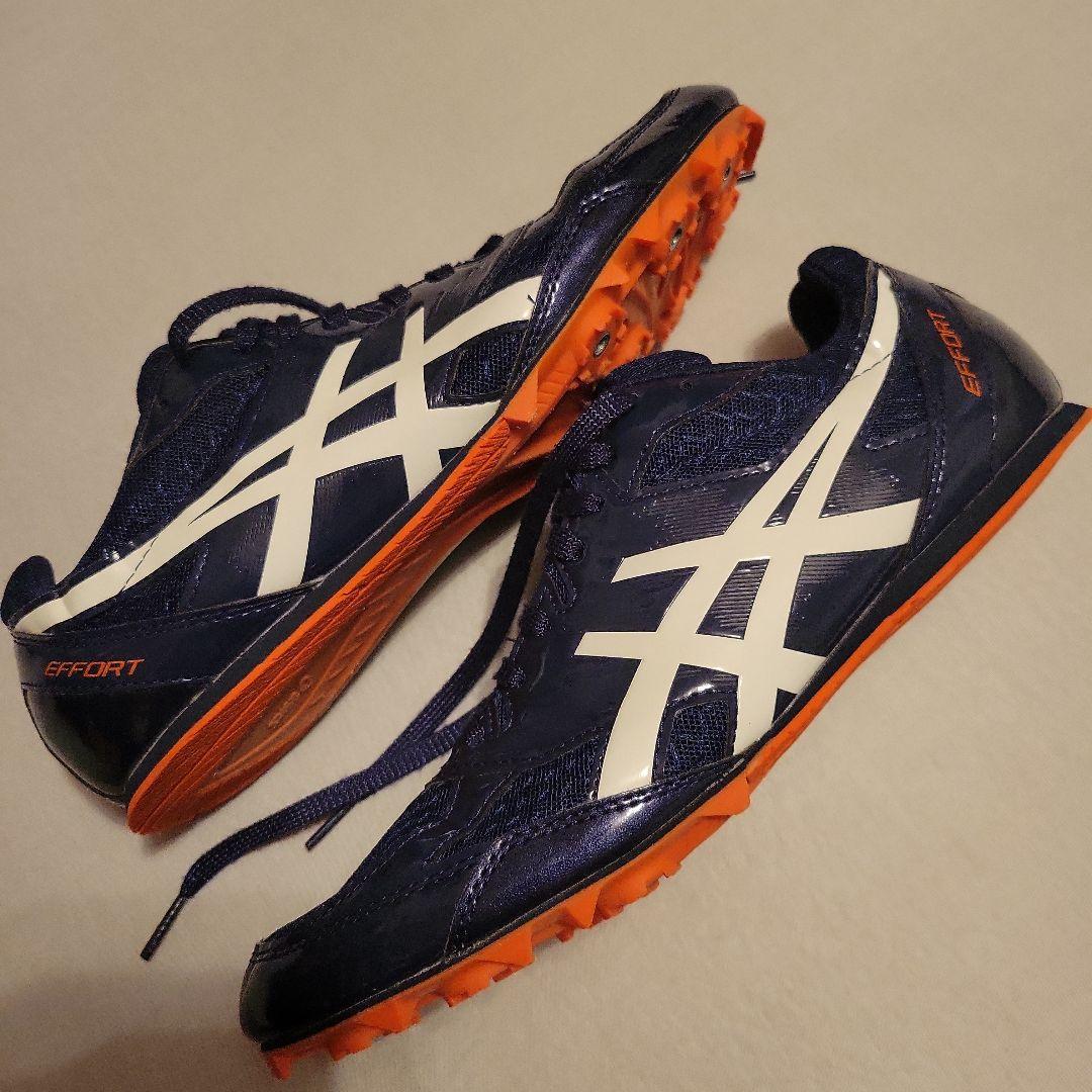 asics エフォート　スパイクシューズ　ネイビー28センチ