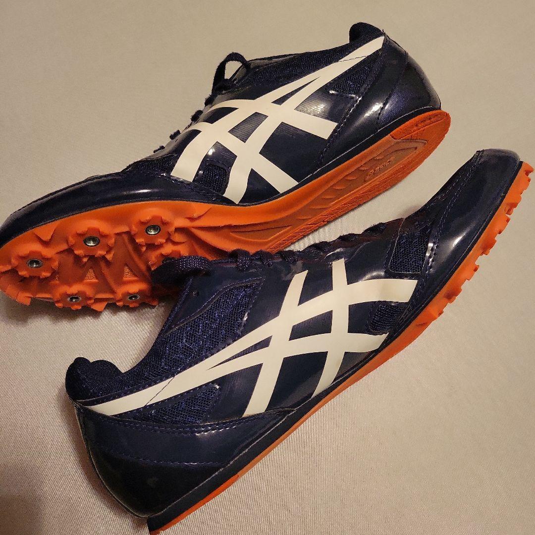 asics エフォート　スパイクシューズ　ネイビー28センチ