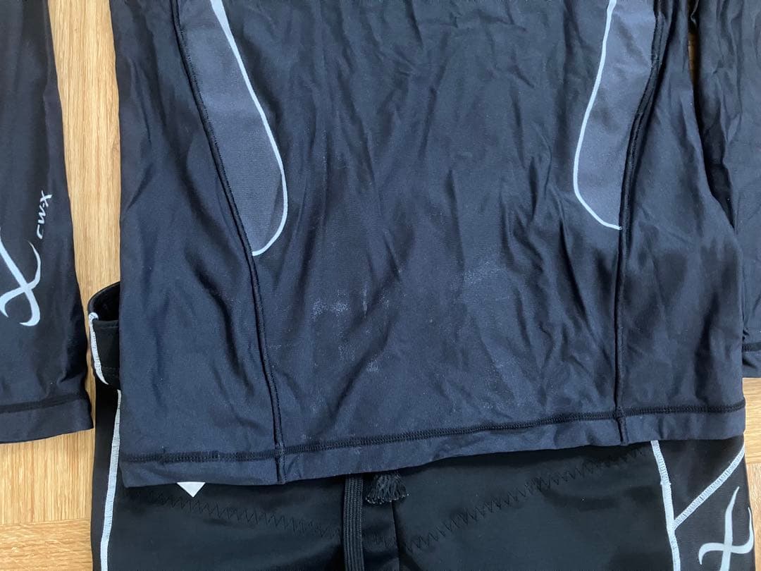 【美品】CW-X コンプレッション上下セット S/M ランニング