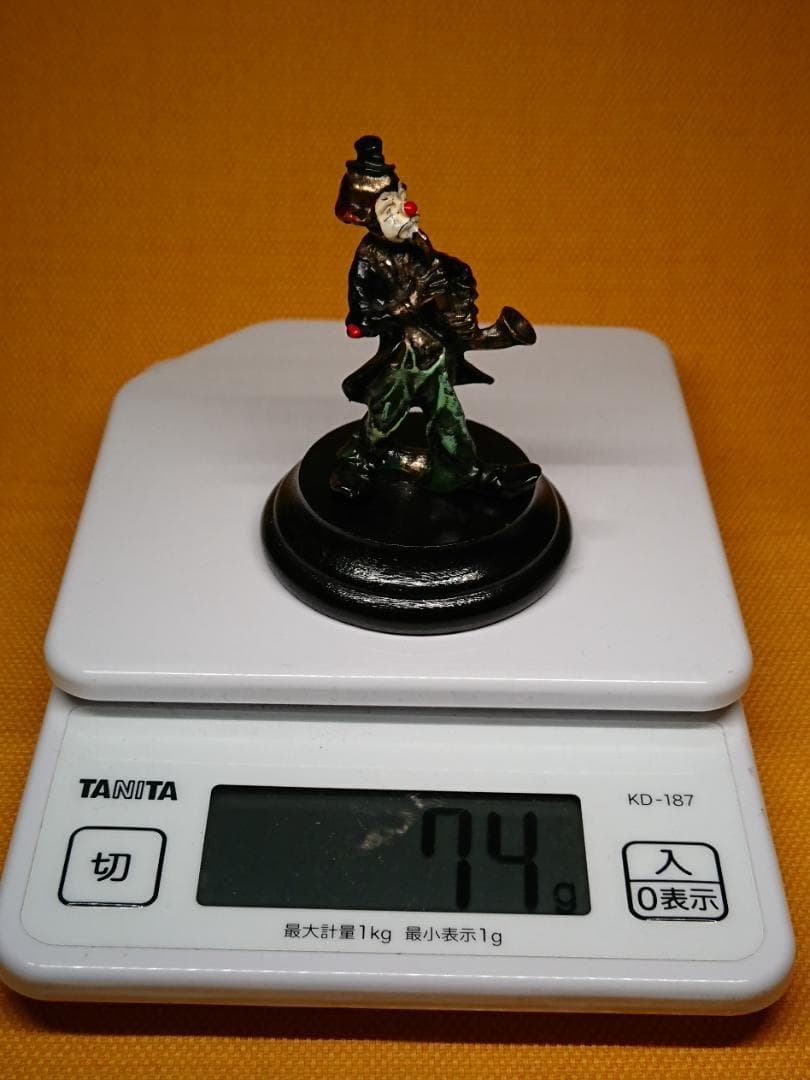 ピエロ　人形　金属　ヨーロッパ　置物　インテリア　工芸品　美術品　A2703