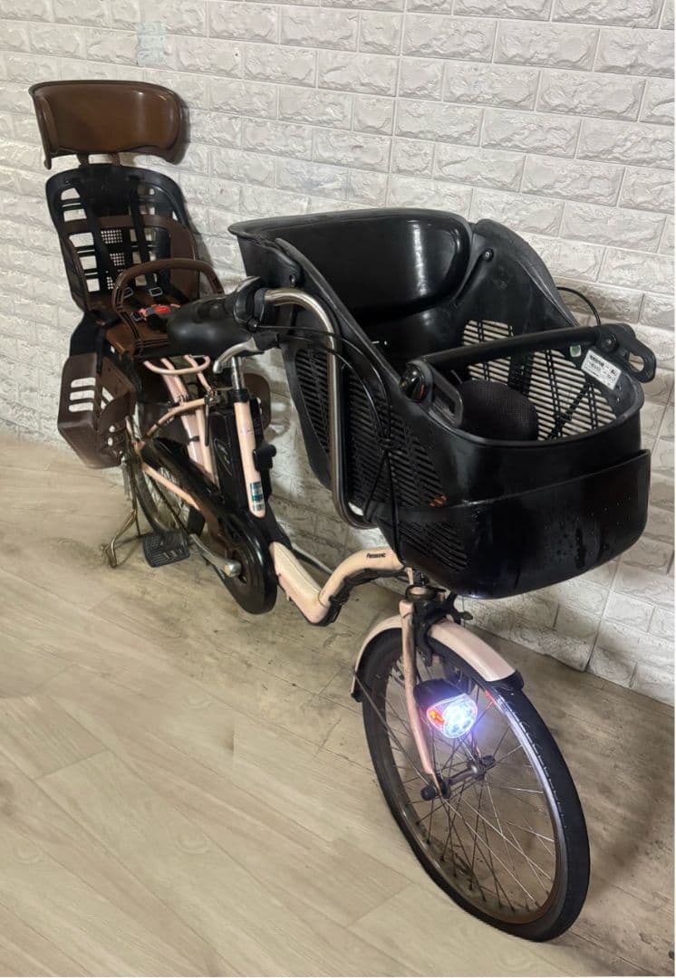 ✨美品✨大容量8Ah✨室内保管✨パナソニック ギュット　子供乗せ電動自転車