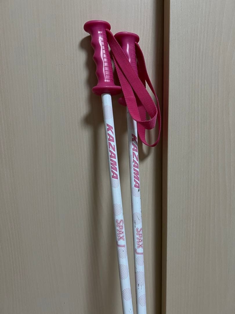 キッズ用 KAZAMAスキー板110cm ブーツ20cmストック90cm
