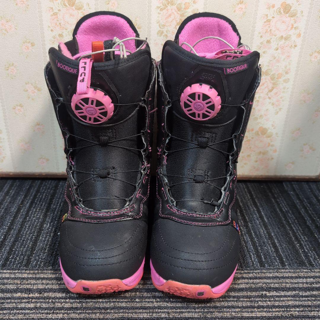 美品 BURTON BOOTIQUE ALPEN 23.5cm ピンク