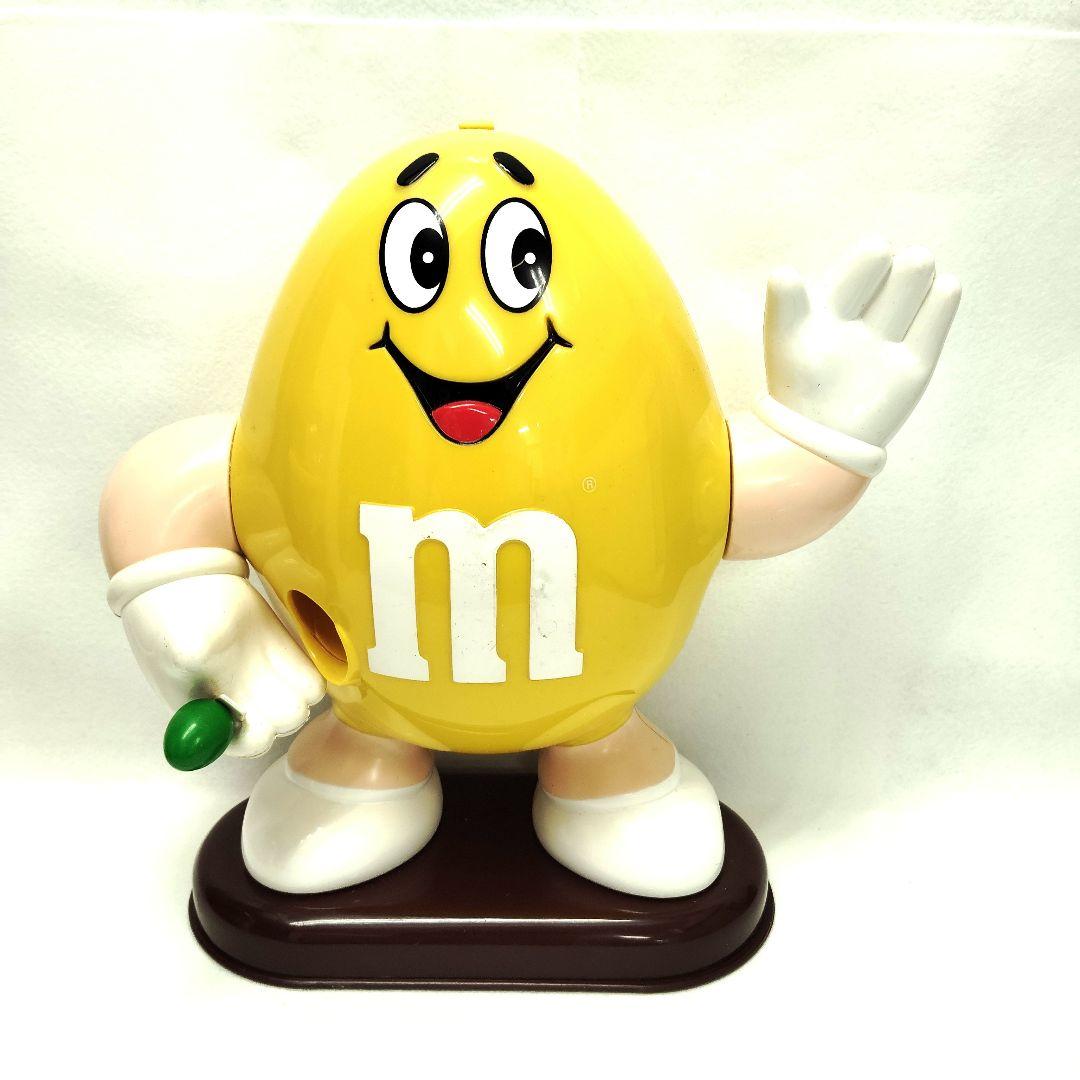 【T】m&m's　イエローマン　ファンマシーン　お菓子ディスペンサー　2点セット