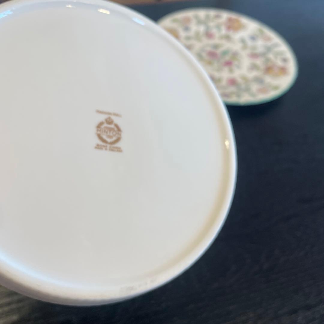 MINTON ハドンホール4点セット　ケーキスタンド　ケーキ皿2枚　小皿1枚