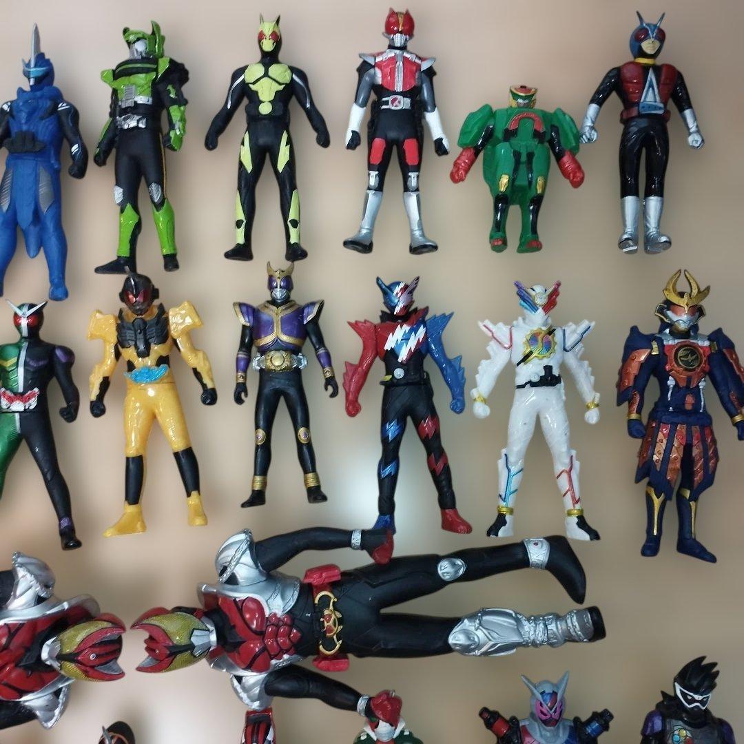 仮面ライダー　ソフビ　43体セット　まとめ売り　BANDAI　バンダイ