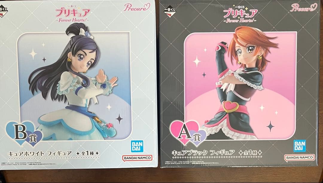 一番くじ プリキュア A賞B賞フィギュア キュアブラック キュアホワイト 未開封