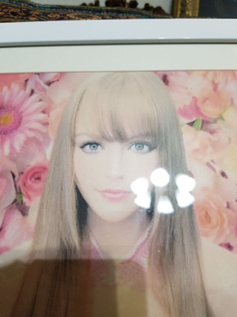 鉛筆画 色鉛筆 直筆 サイン入り A4サイズ 写真 女の子 ②