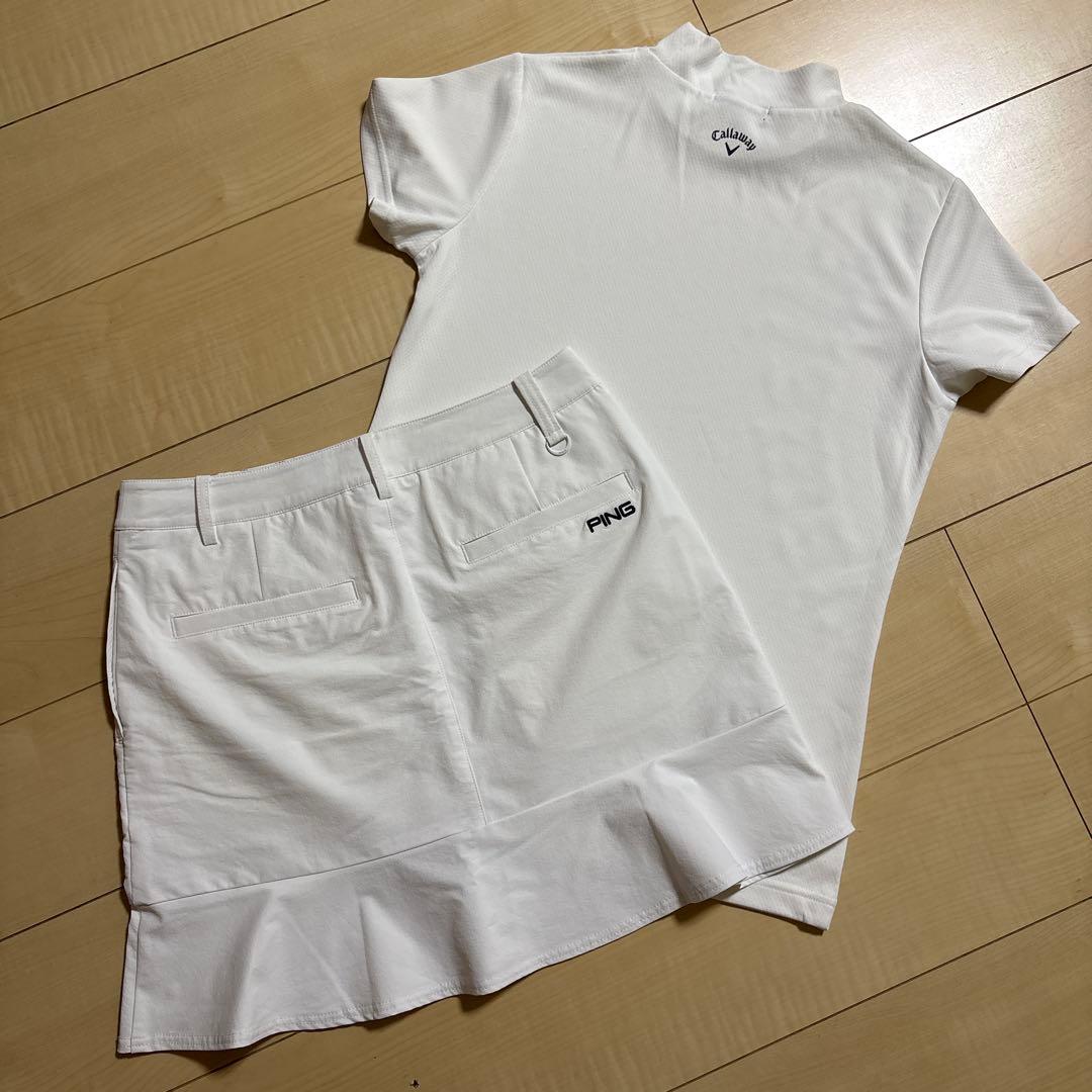 PING ゴルフ　スカート　キャロウェイ　モックネックシャツ　L /L 美品