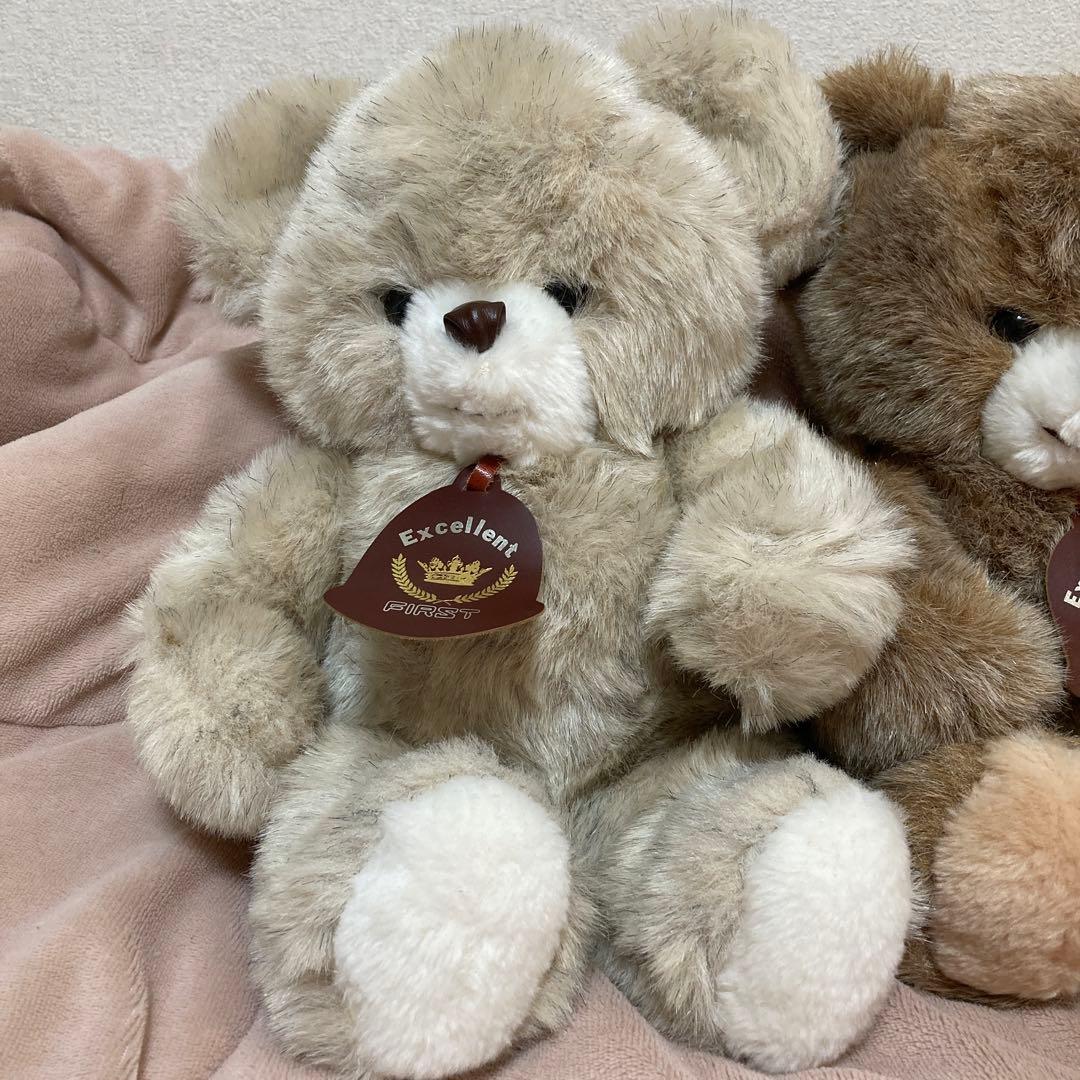 エクセレントファースト　クマ　ぬいぐるみ　2こ　中古品