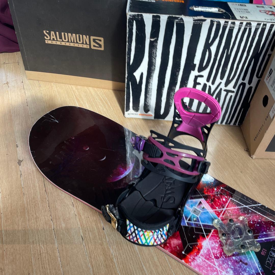 SALOMON×SWIVEL　サロモン　バイン付　スノーボードセット
