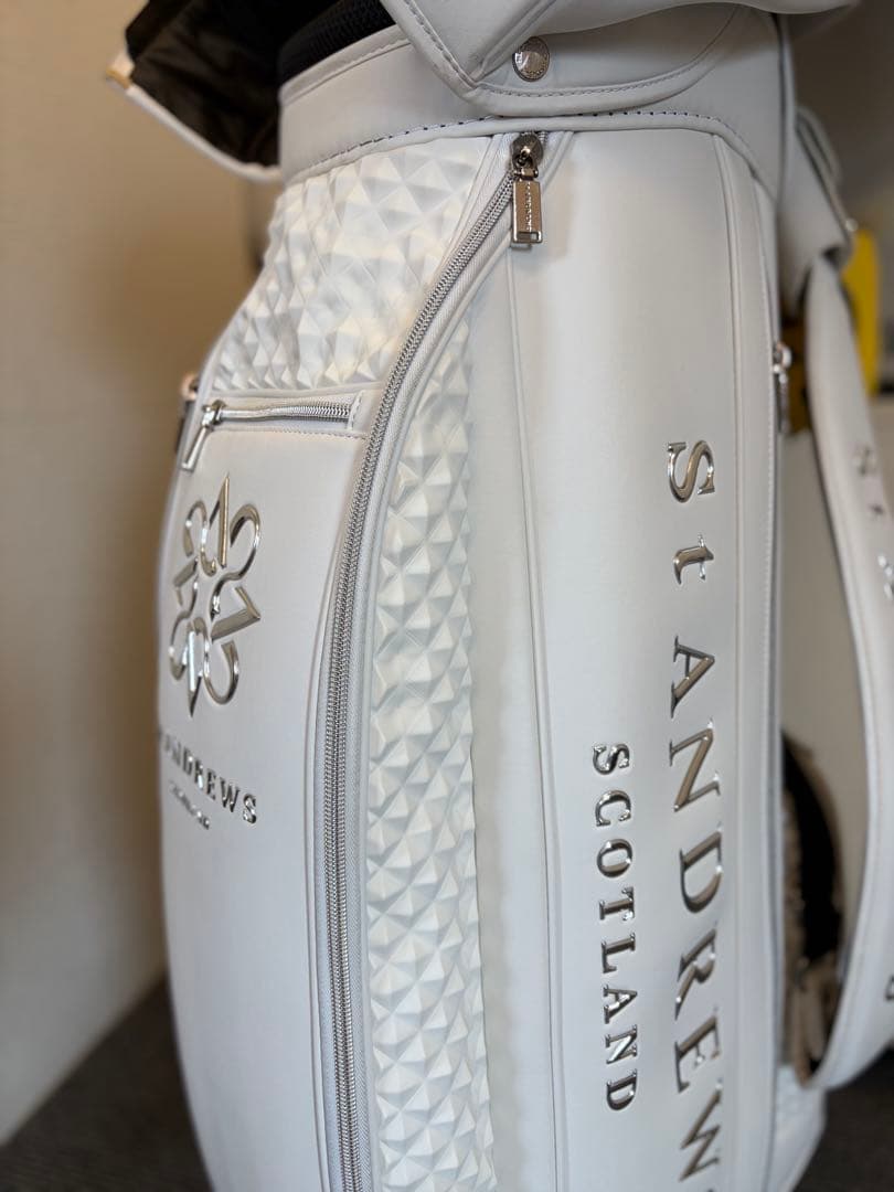 ST ANDREWS ホワイト キャディバッグ