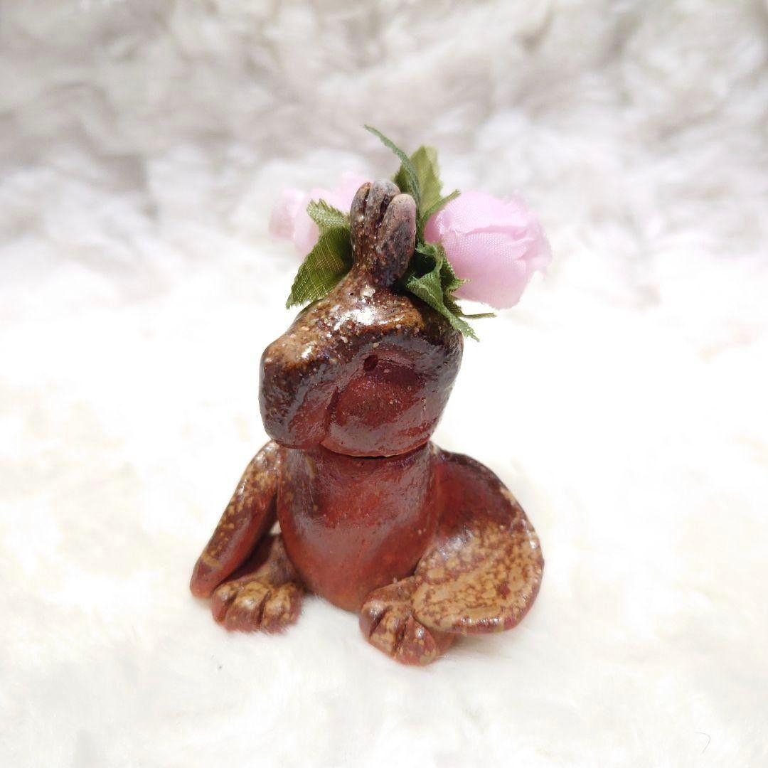 ●【2512】124.ハシビロコウ、花器…備前焼