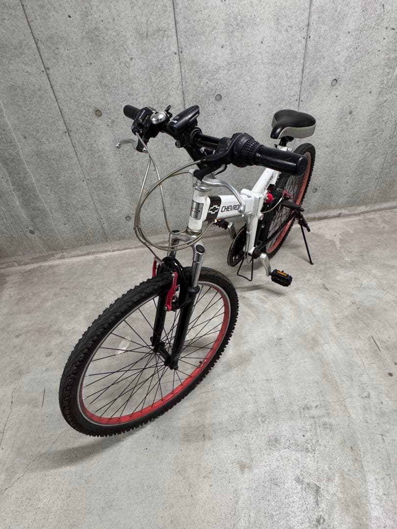 シボレー 折りたたみ自転車 MTB 26インチ 前後サスペンション（非対面渡し）