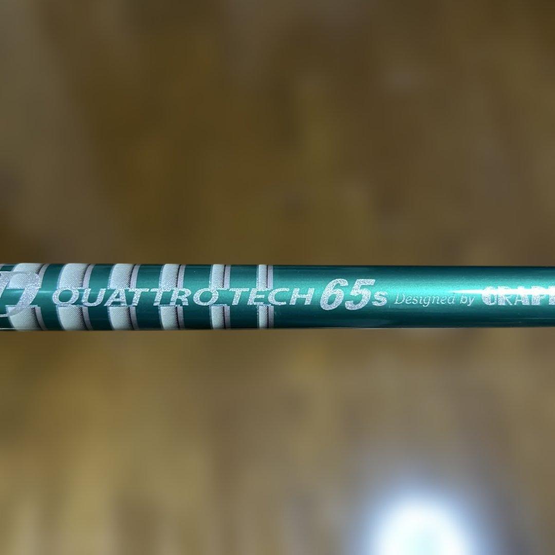 ツアーAD　クアトロテック65S　テーラーメイドスリーブ付　ドライバー用シャフト