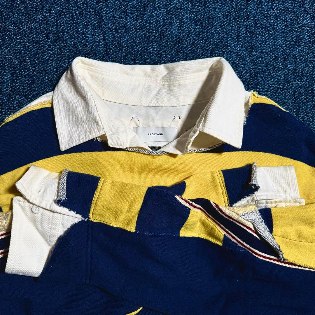 FACETASM ラガーシャツ　レイヤードRUGBY SHIRT ファセッタズム