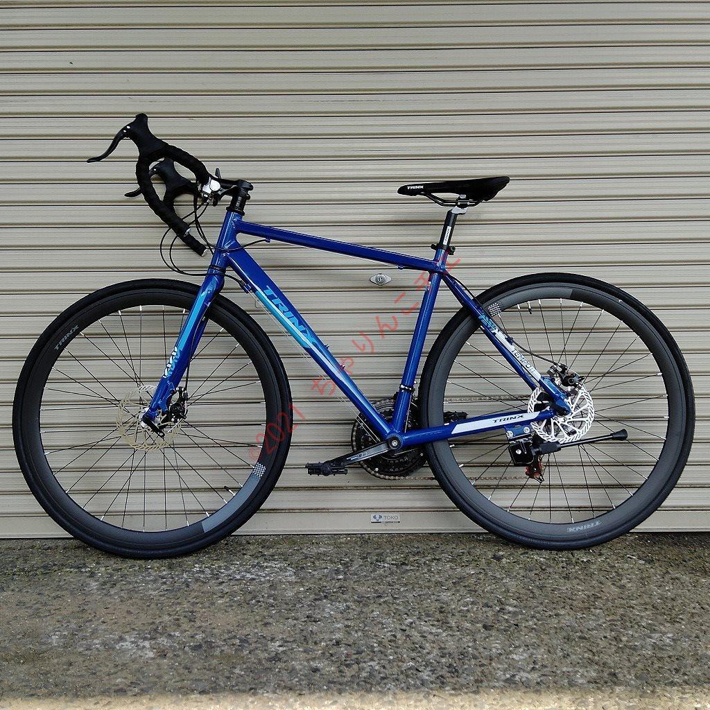 【新品】 アルミフレーム ディスクブレーキ ロードバイク 21速 700x25c