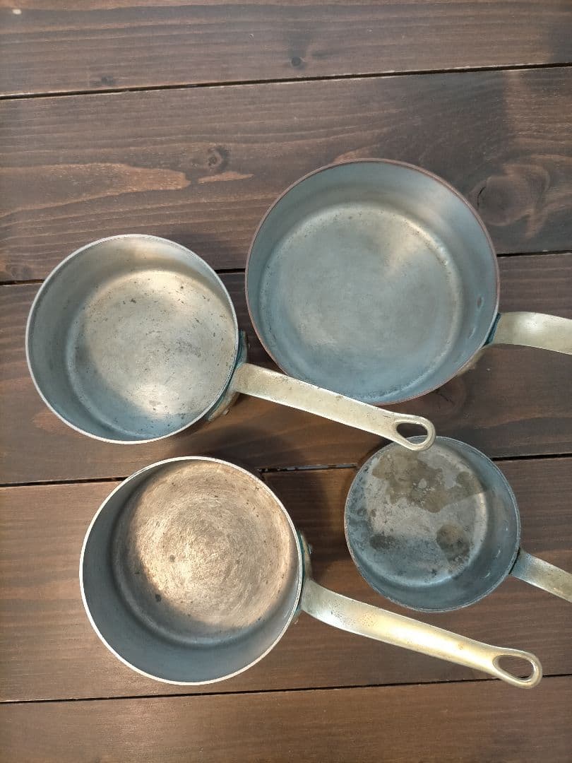 COPPER WARE 銅鍋　4個セット　120.100.100.80