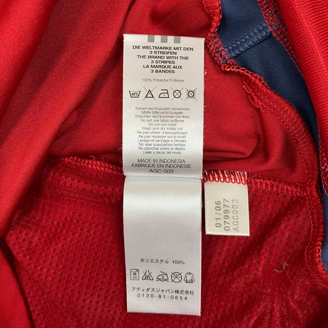adidas サッカースペイン代表 ノースリーブ プラクティスシャツ 古着 ロゴ