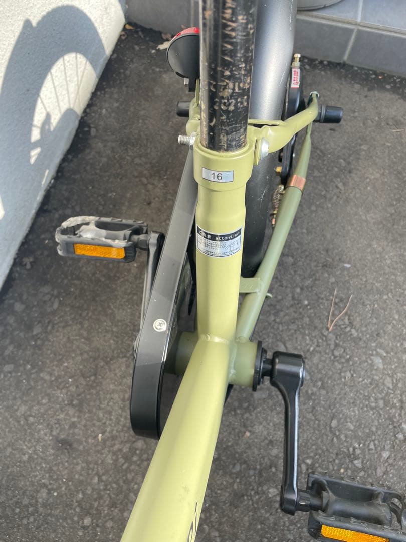 自転車　16インチ　子供用　used カーキ　北海道　直接渡し
