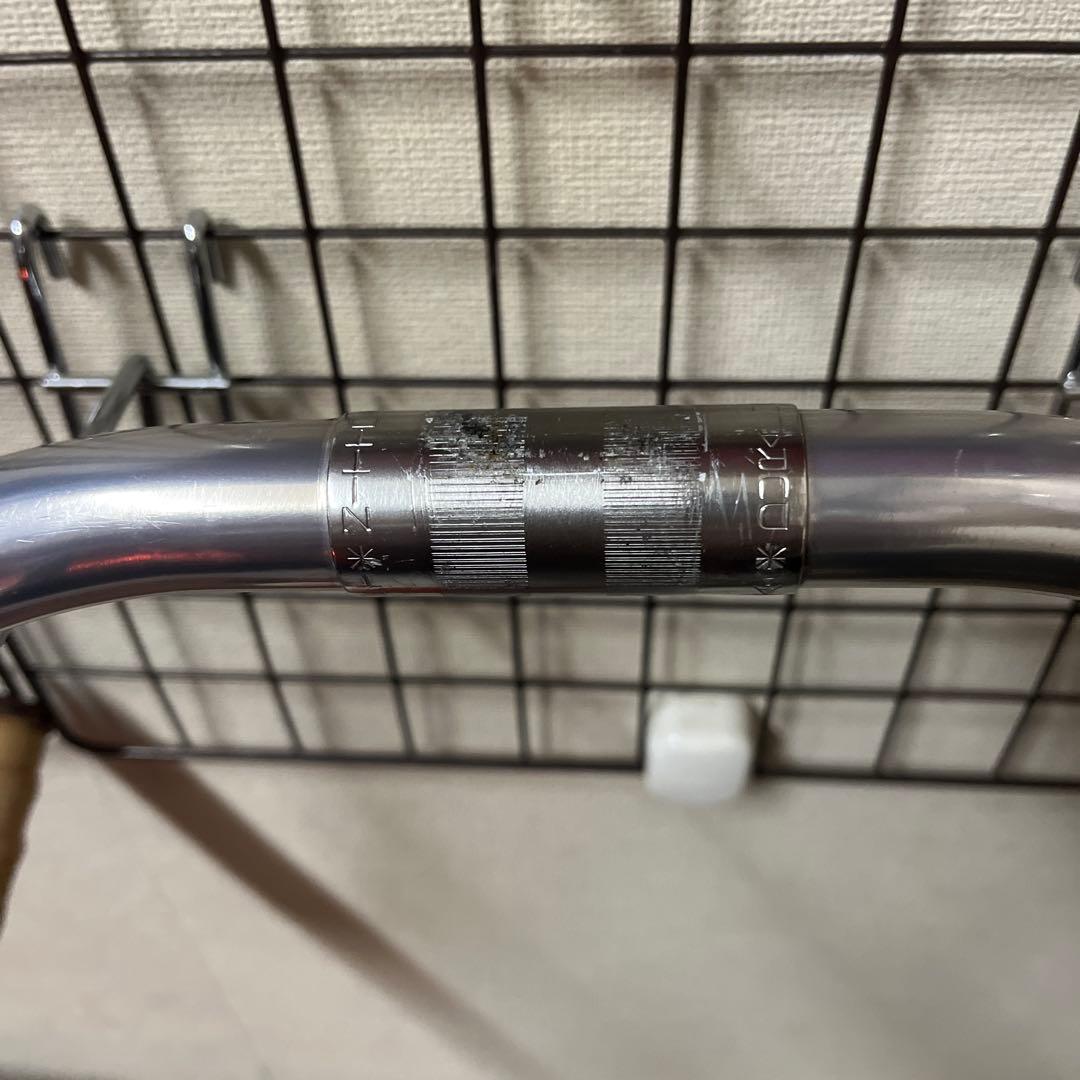 NITTO b123aaドロップハンドル(Gray)ブルーラグ別注 360mm