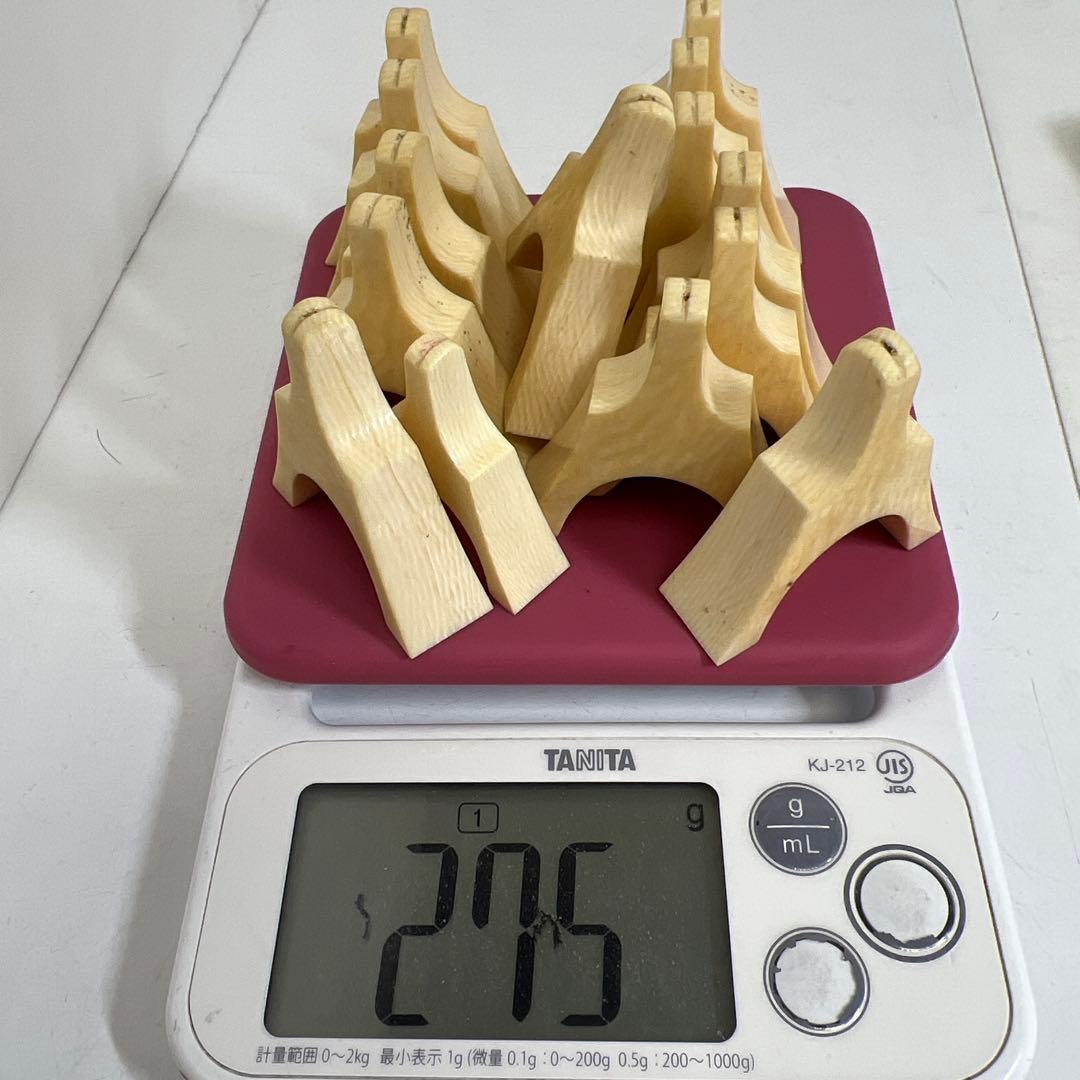 極上三味線琴柱　共箱　275g 東Y8-0324①タルニ
