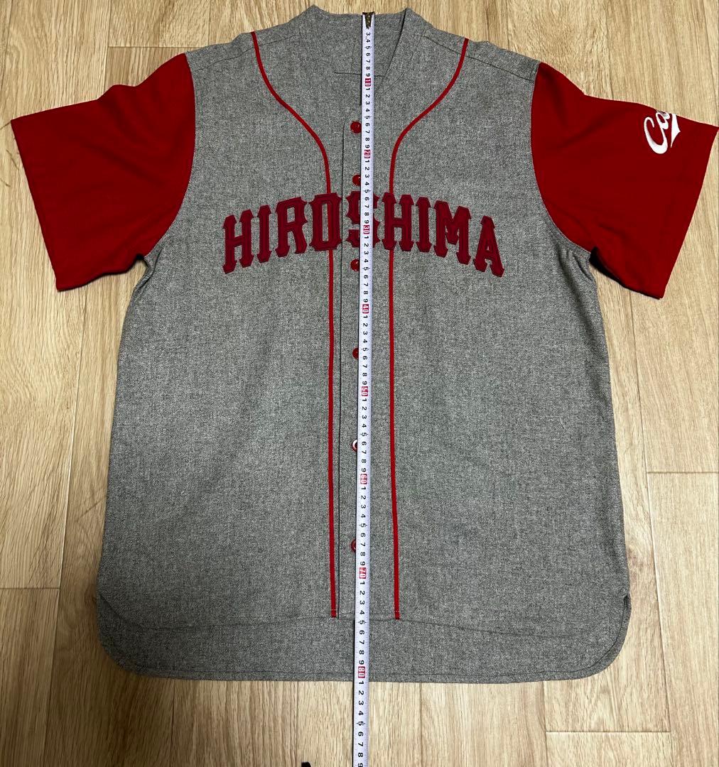 中古品 広島東洋カープ限定フランネルユニフォームLサイズ 背ネーム無し