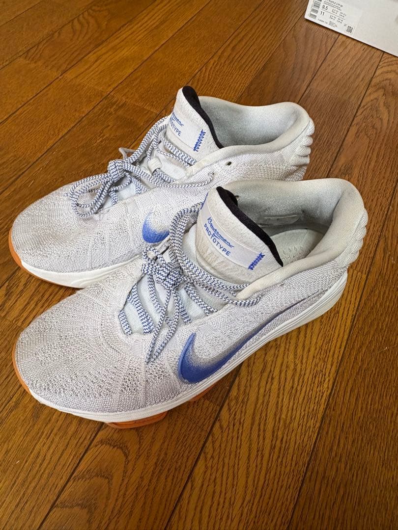 Nike バスケットシューズ ホワイト/ブルーGT hustle