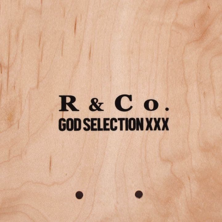 GOD SELECTION XXX × R&Co. スケートデッキ ブラック