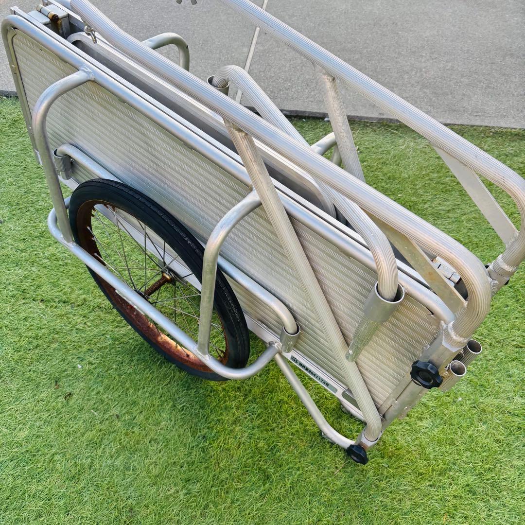 リヤカー アルミ 折りたたみ ノーパンク 耐荷重130kg 軽量 運搬
