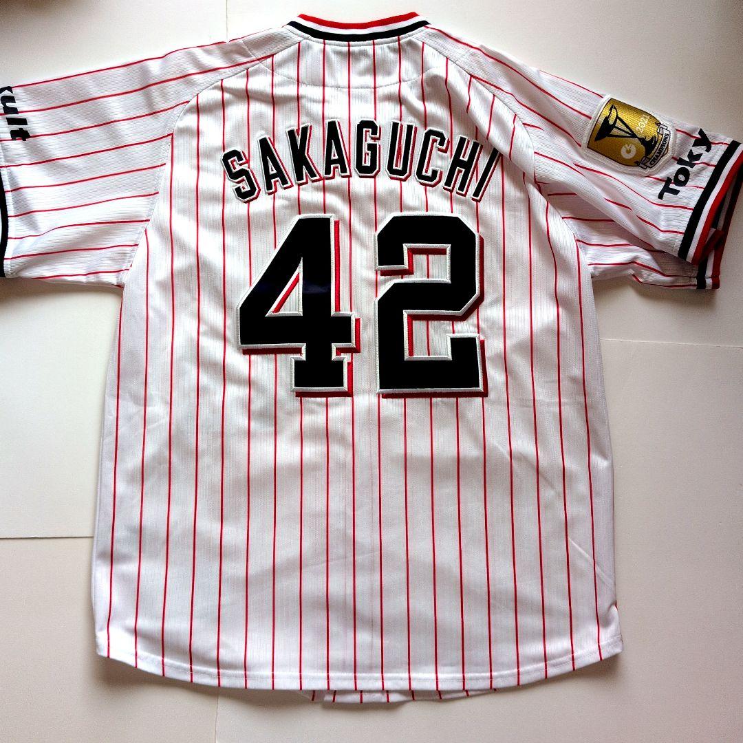 坂口智隆 ユニフォーム 優勝ワッペン付き Mサイズ 東京ヤクルトスワローズ