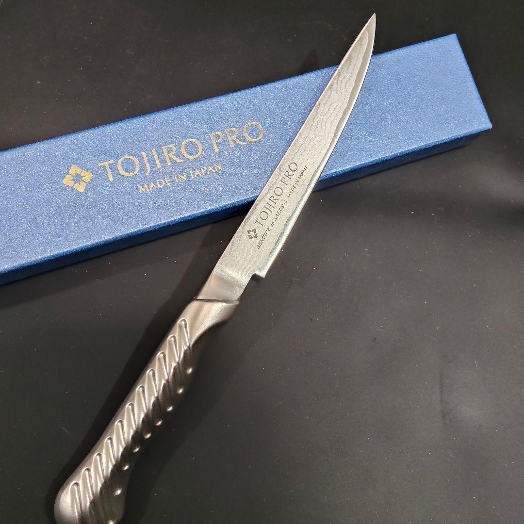 藤次郎プロ ペティナイフ VG10 37層ダマスカス 12cm FD-702