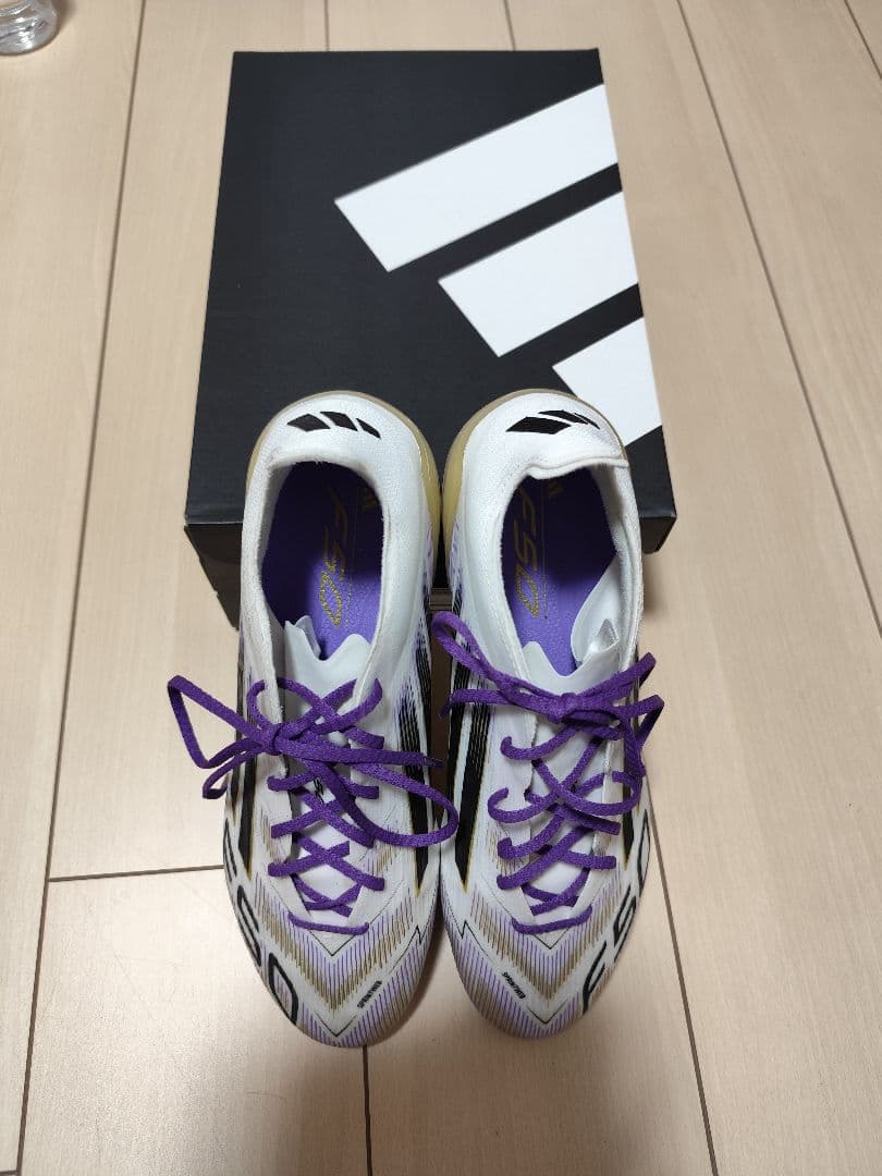F50 PRO スパイク 27.5cm ホワイト/パープル