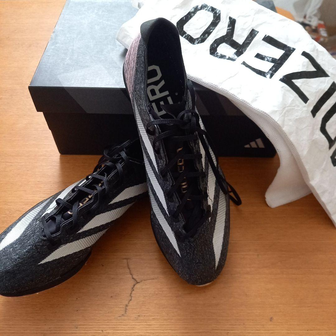 adidas ADIZERO スパイクシューズ ブラック/ホワイト