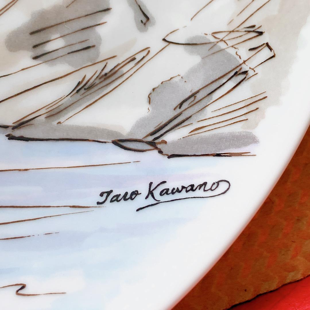 ノリタケ　絵皿箱付き　Family China N.T JAPAN　Kawano