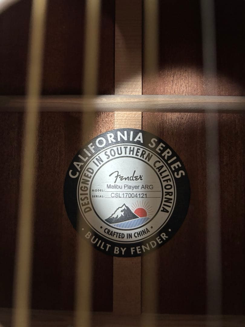 Fender Malibu Player ARG フェンダー　ギター