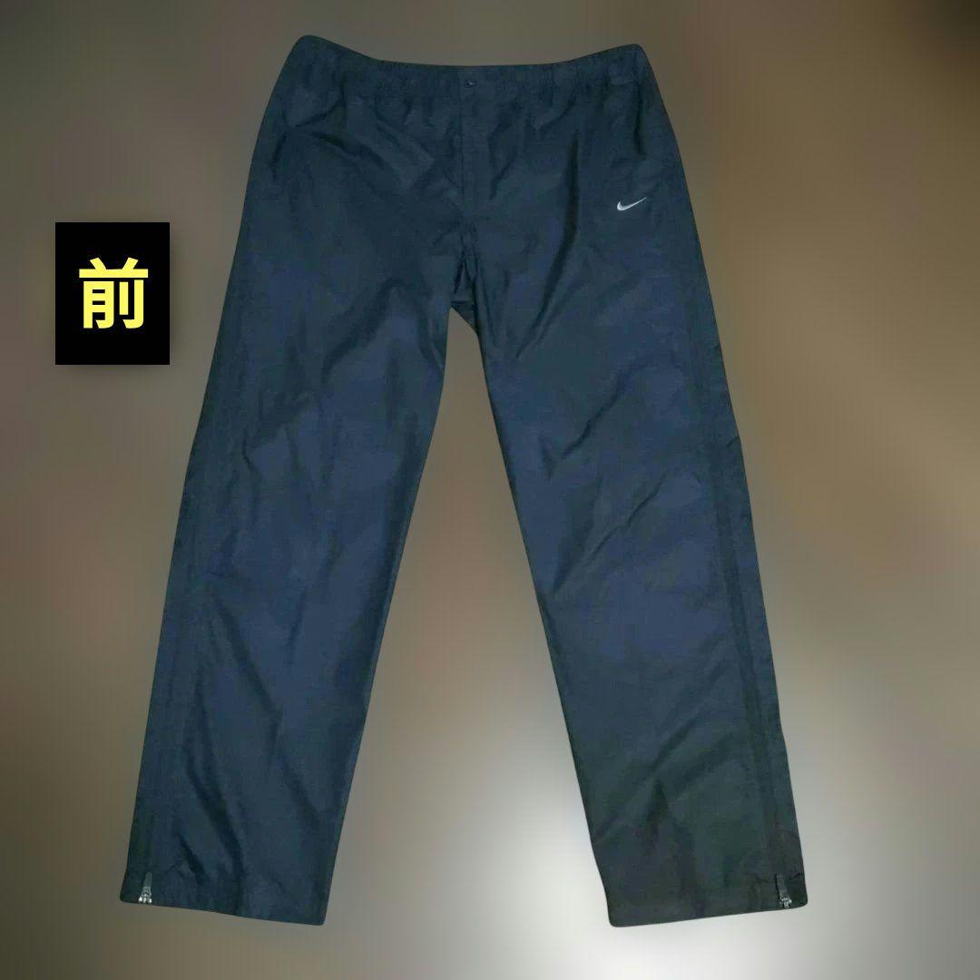 ナイキ NIKE ウインドブレーカー 上下 セットアップ　フード付き　黒【XL】