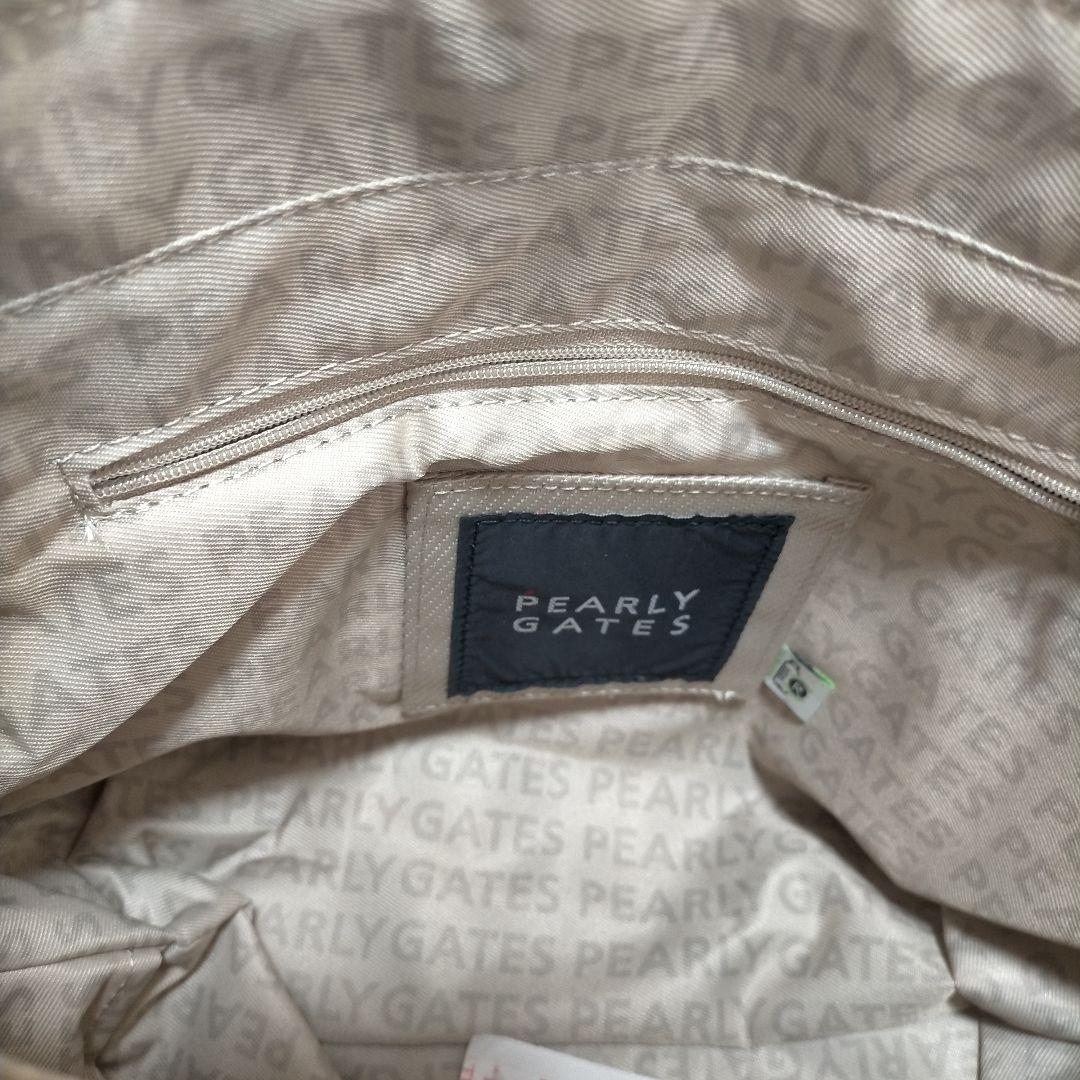 【タグ付】PEARLY GATES カートバッグ　ラウンドバッグ ベージュ