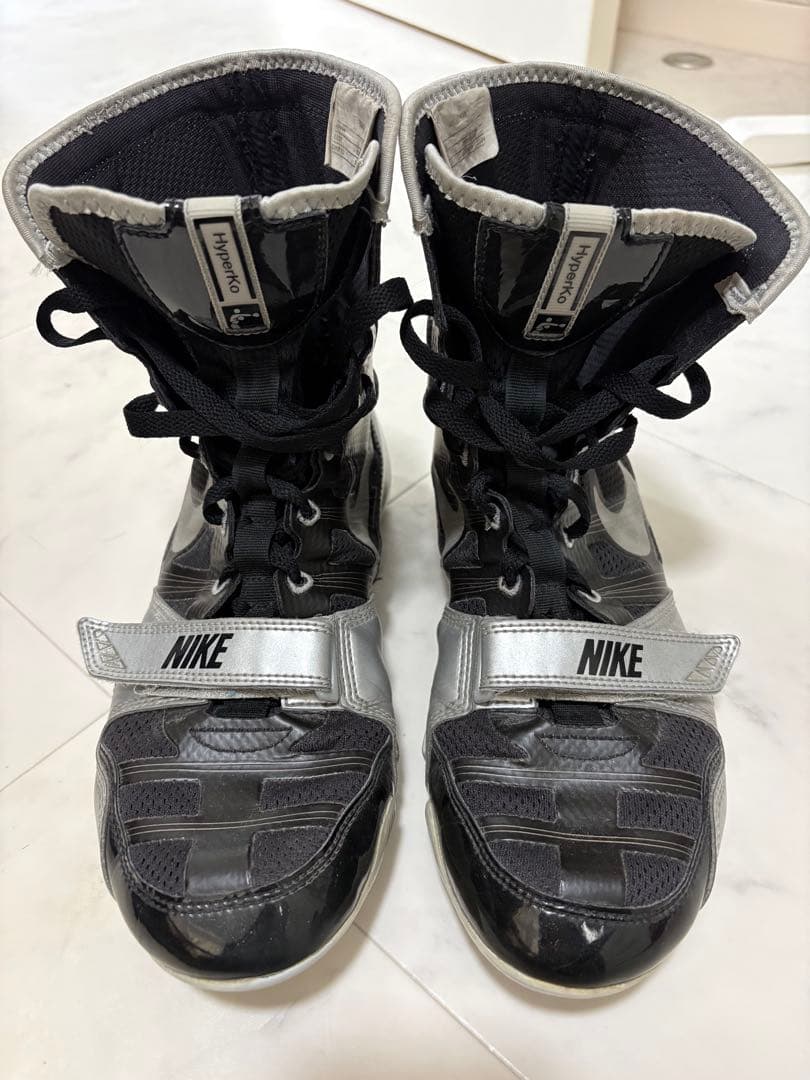 NIKE ボクシングシューズ ハイパーケーオー ブラック/シルバー 27.5cm