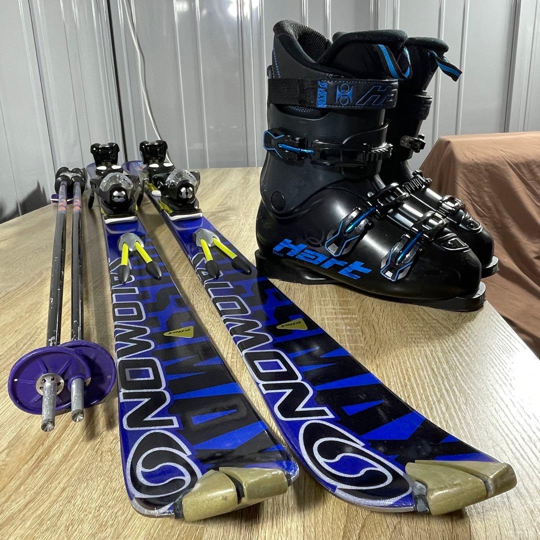 SALOMON170cmHart27/27.5cmストック125cmスキーセット